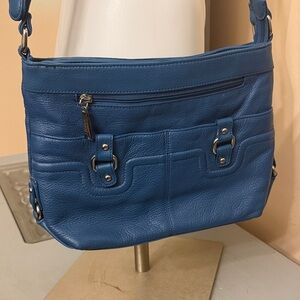Stone & Co. Blue Leather Shoulder Bag